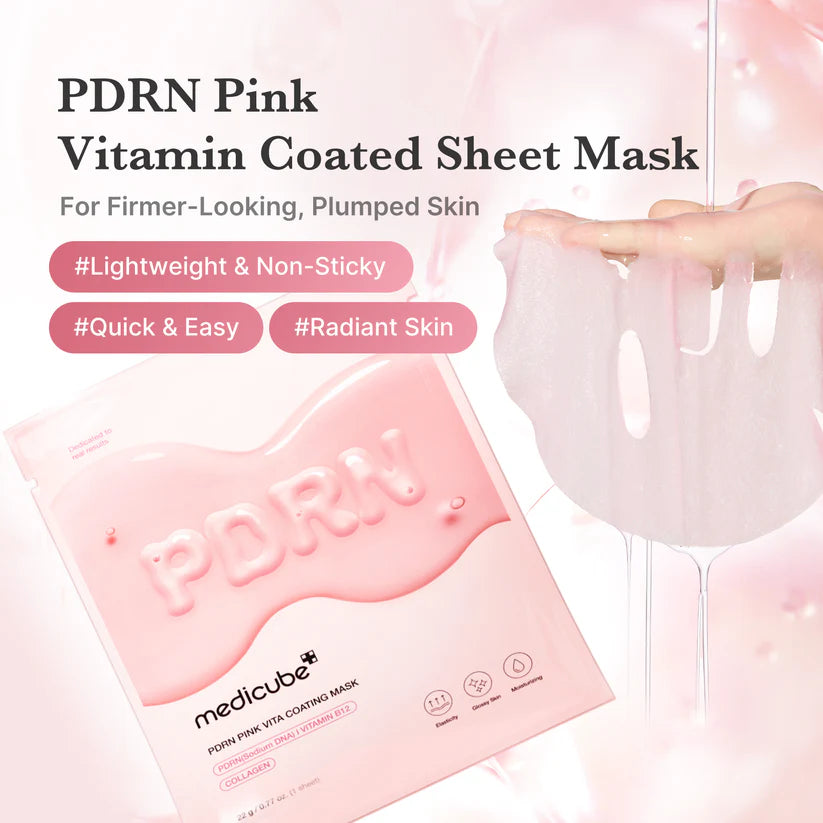 PDRN PEMBE VİTAMİN KAPLAYICI YAPRAK MASKE