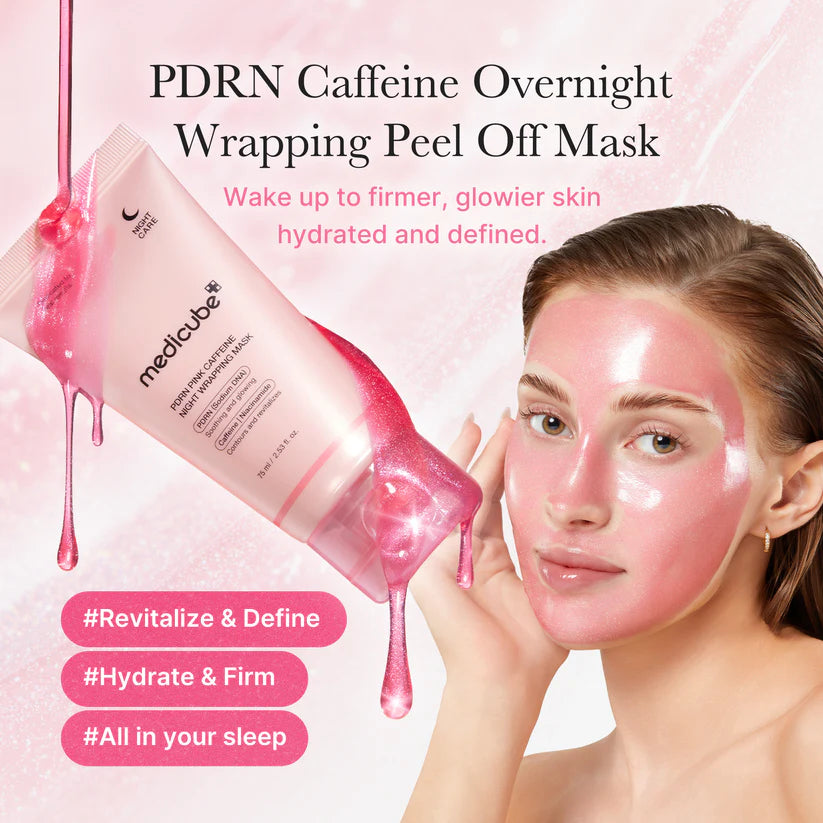 PDRN PEMBE KAFEİN GECE BAKIM MASKESİ
